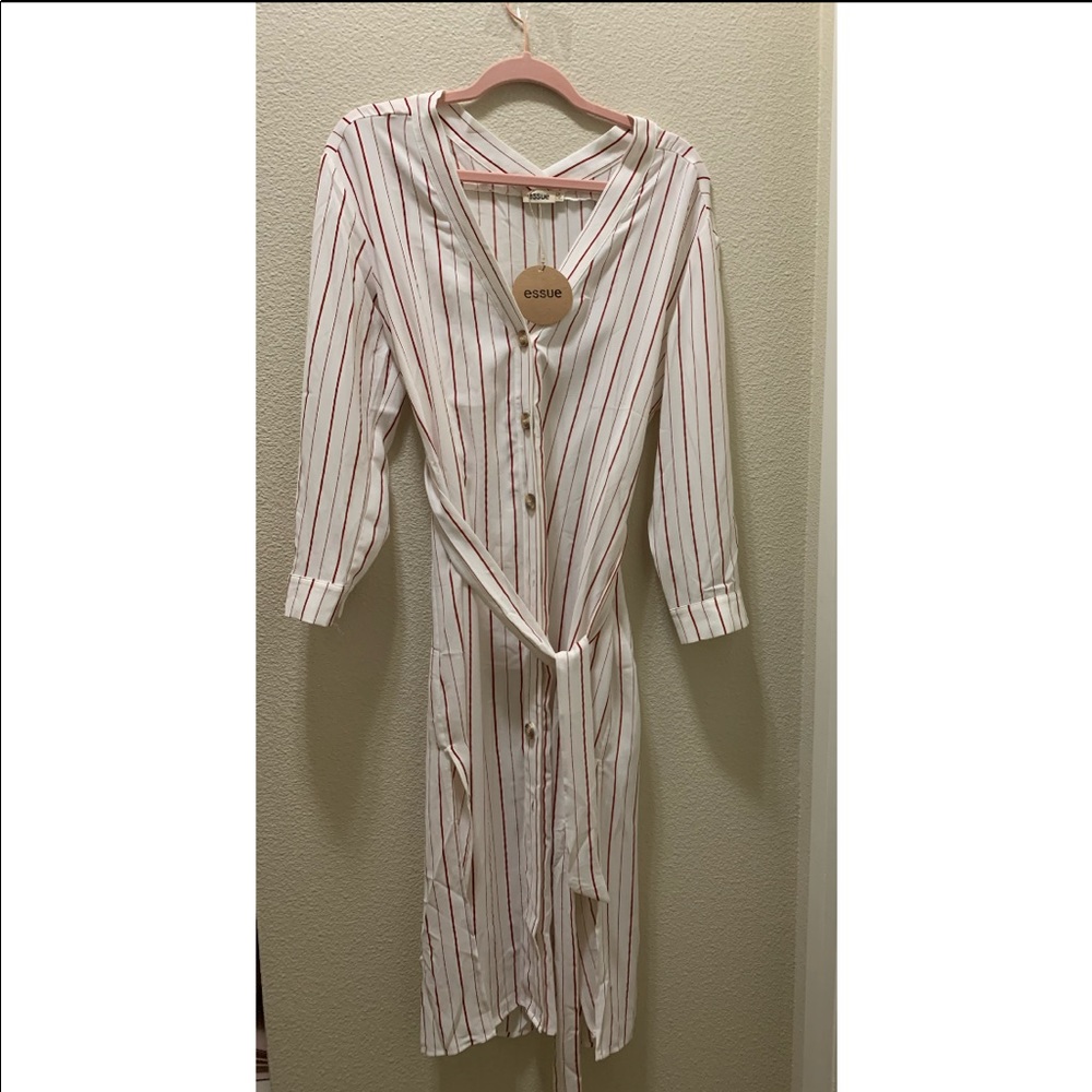 Stripe Duster Jacket - Picture 3 of 4